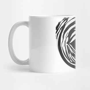 Abstract Monochrome Vortex Design No. 544 Mug